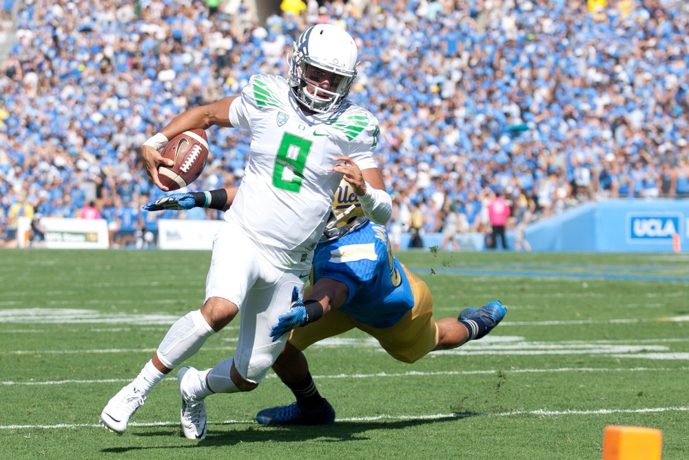 Pasadena,,ca., ,oct,11:,oregon,qb,marcus,mariota,in