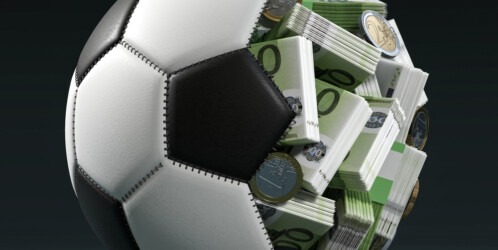 3d Illustration,football,money