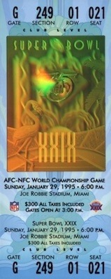 Superbowl 29 Ticket