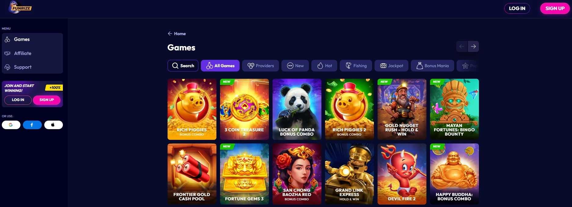Funrize Games