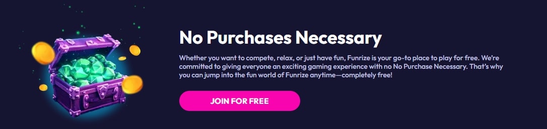 Funrize No Purchase