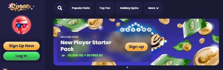 Spree Casino Welcome Offer