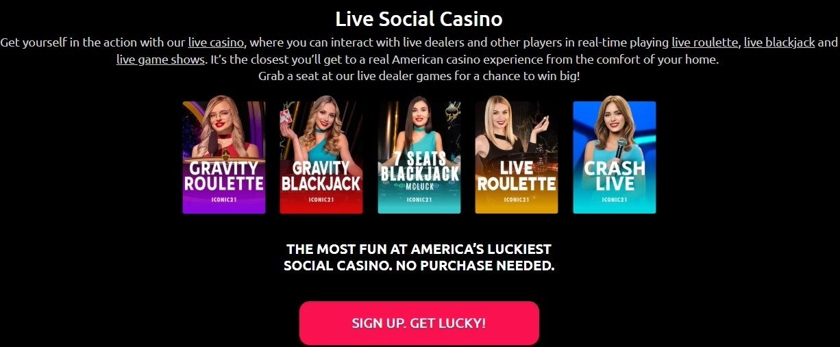 Mcluck Live Social Casino