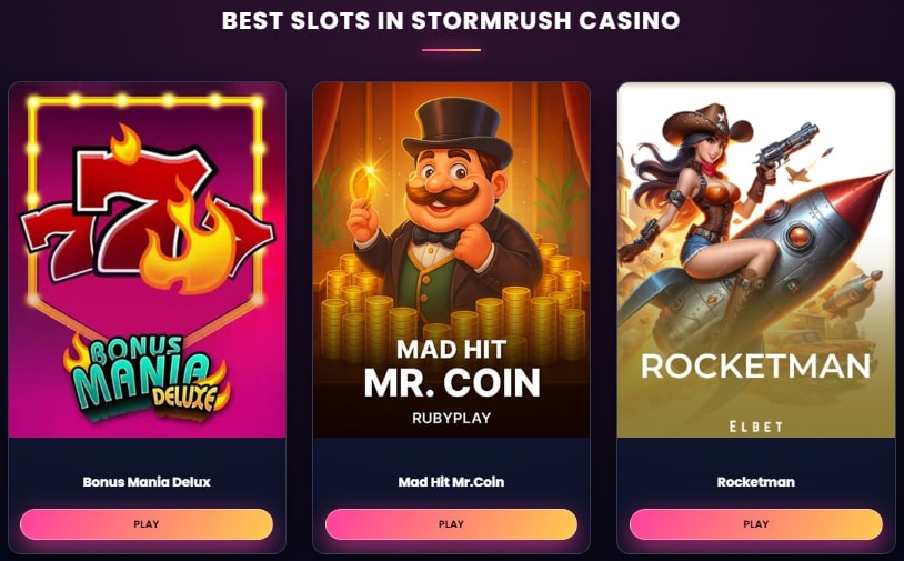 Stormrush Best Slots