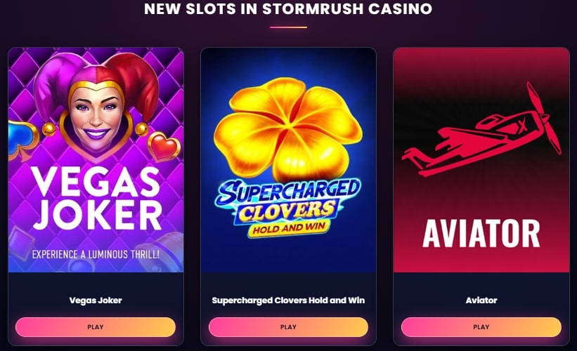 Stormrush New Slots