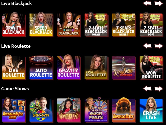 Hello Millions Live Dealers Lines