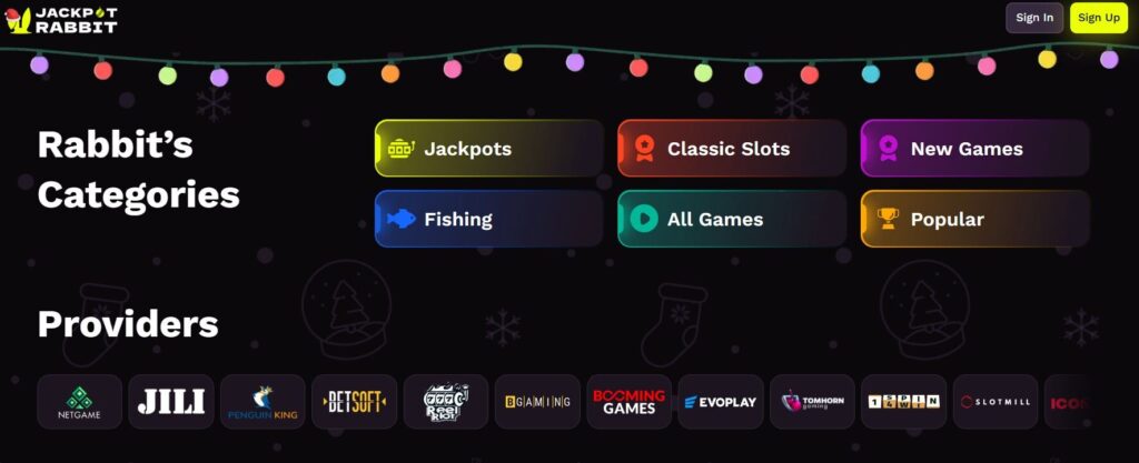 Jackpot Rabbit Game Providers