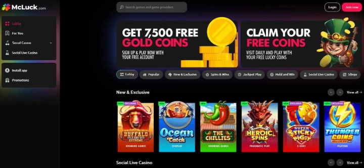 Mcluck Casino Home Image