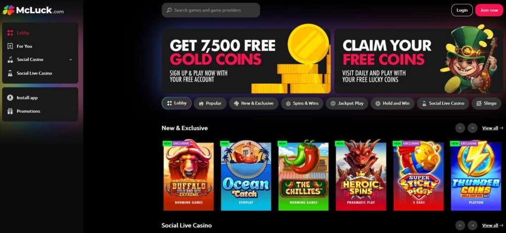 Mcluck Casino Home Image