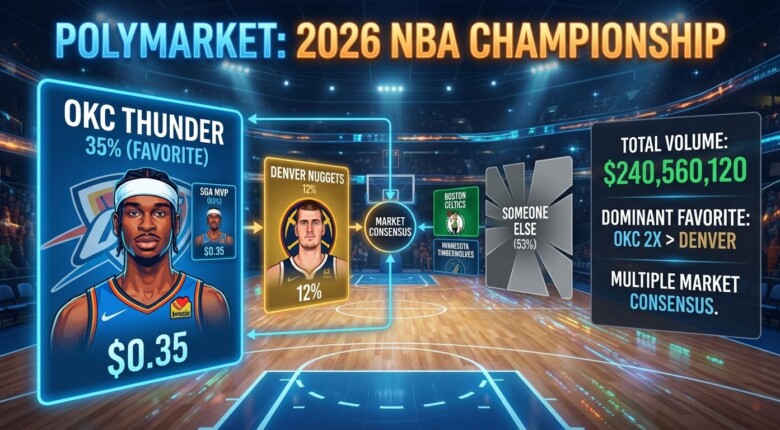 Who Wins the 2026 NBA Championship? Polymarket Odds Point to One Team