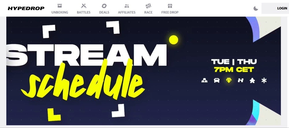 Hypedrop Homepage