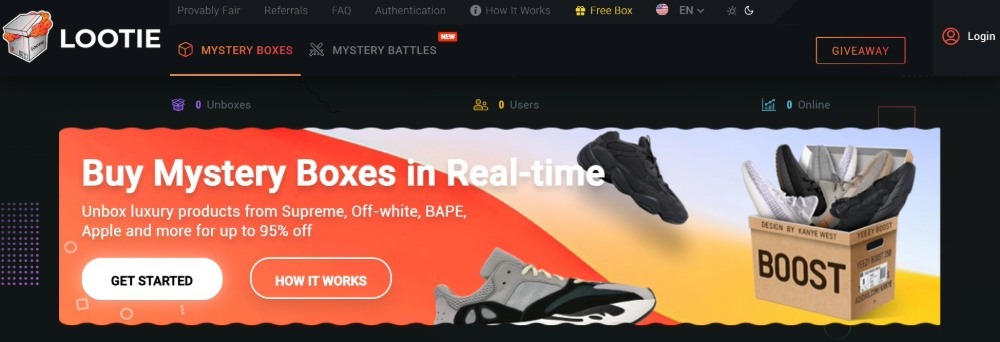 Lootie Homepage