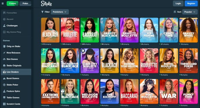 Stakes Us Live Dealers