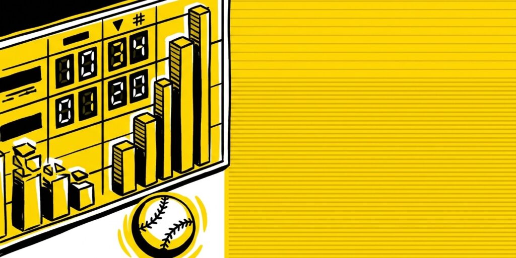 MLB Memorial Day standings 2026 stylized scoreboard illustration