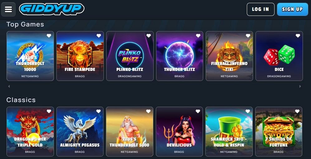 Giddyup Games Lines